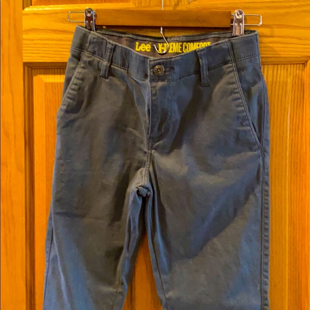 LEE Extreme comfort boys 14 slim Gray pants 🎧